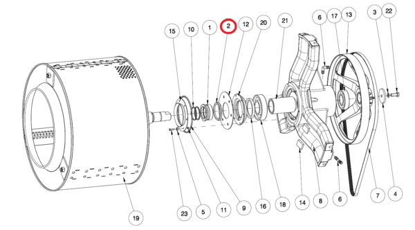 HS6017 ANILLO V-RING V-85A VITON